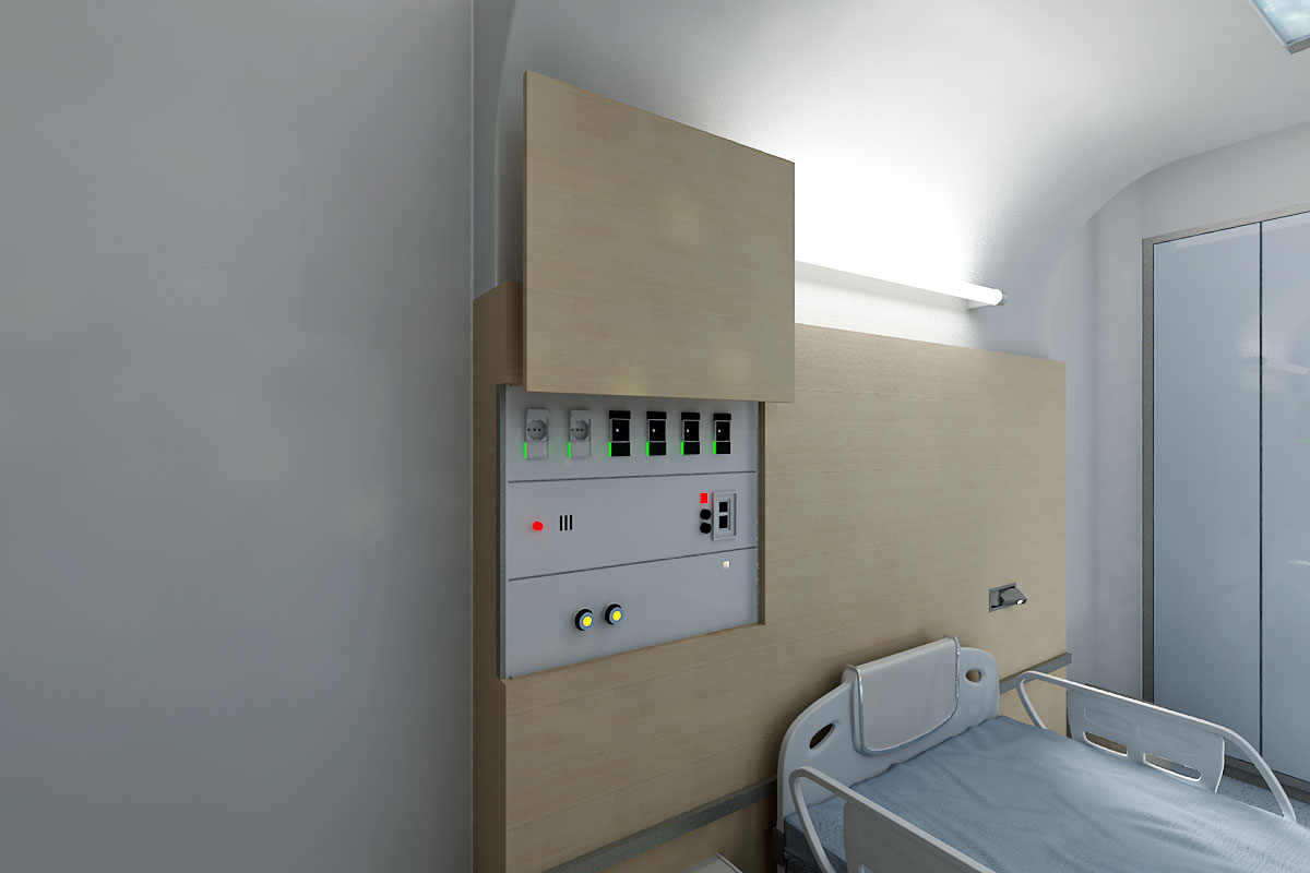 Nemocnica izba vizualizacia